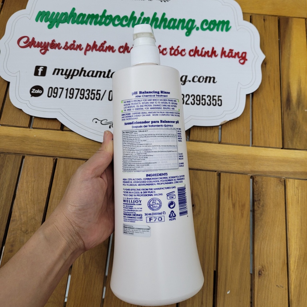 DẦU GỘI XẢ CHIHTSAI SỐ 5 - 7 HOẶC SÔ 3 - 7 1000ml