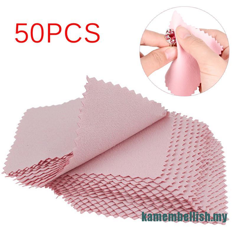 Set 50 Khăn Lau Đánh Bóng Trang Sức Tiện Lợi