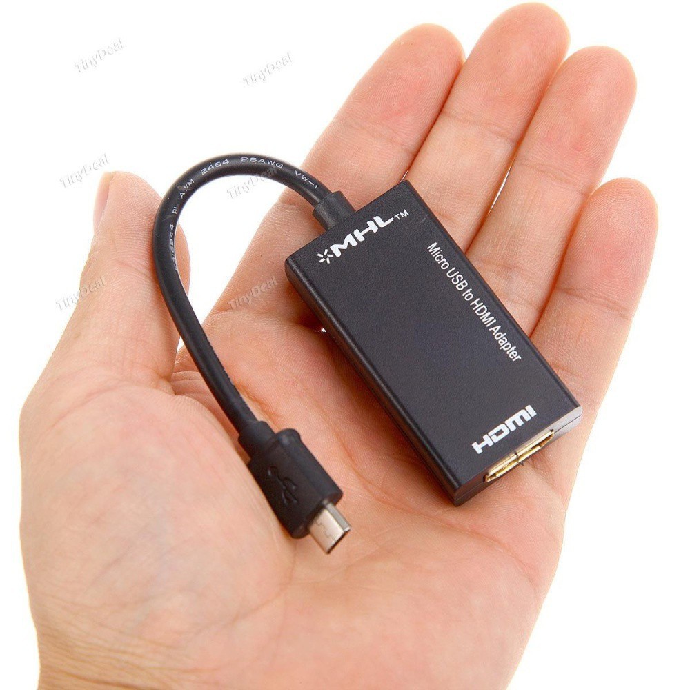 Cáp MHL chuyển Micro USB to HDMI (Đen) từ điện thoại lên TIVI - Cáp chuyển đổi MHL