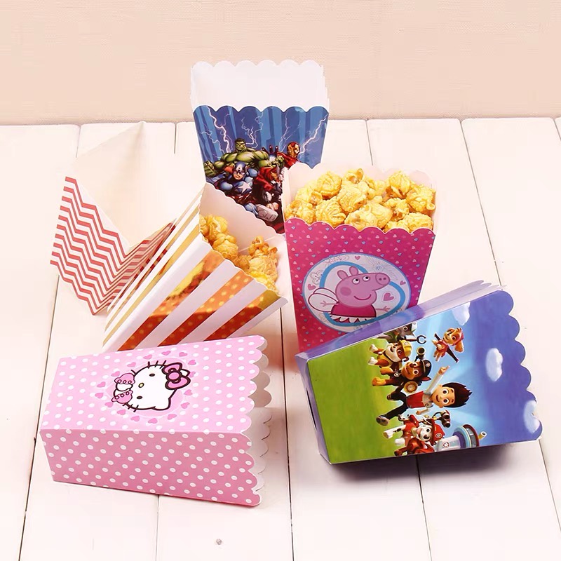 Cốc giấy đựng bỏng trang trí sinh nhật, đầy tháng thôi nôi bé, giao hàng ngẫu nhiên