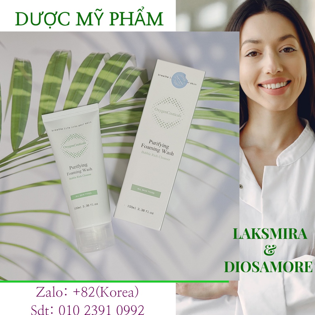 Sữa rửa mặt oxy tươi cân bằng PH làm sạch sâu da oxygen