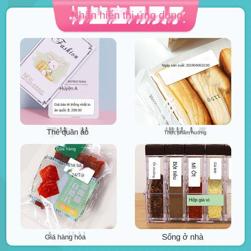 [Máy in] Máy in nhãn Jingchen D11 mini cầm tay tại nhà tự dính tài khoản màu <