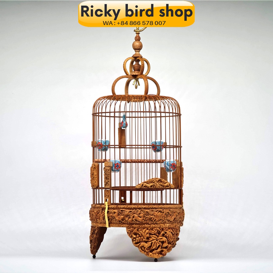 Lồng chim tre, Puteh bird cage - 3D Squirrel design