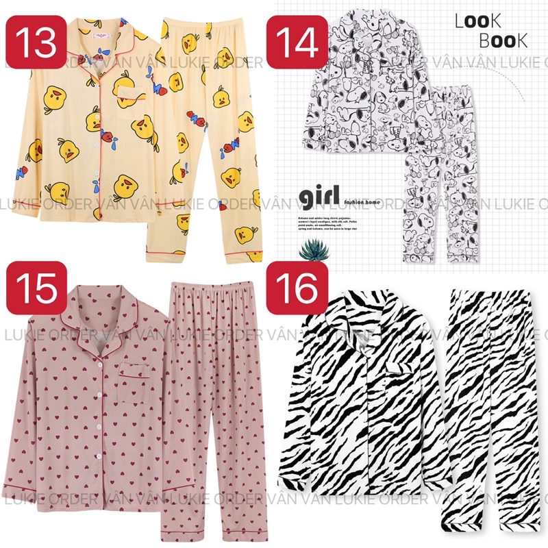 Pijama Cotton pha 34 mẫu