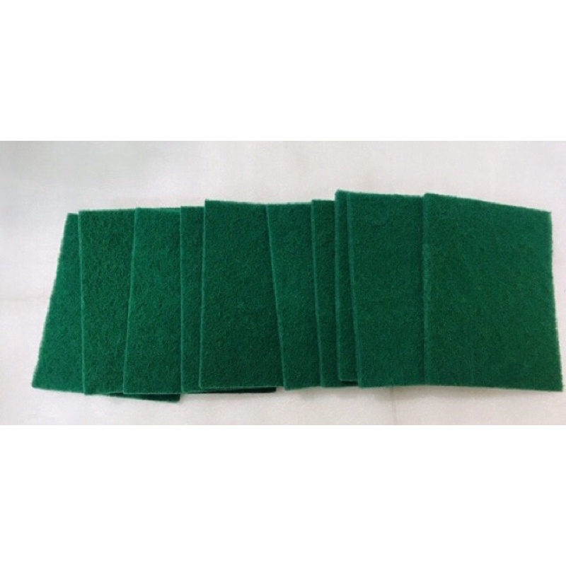 Set 10 Miếng Cước Xanh Lớn Chà Nồi Lơn