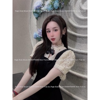 Set Yếm Phối Dập Ly Kèm Áo