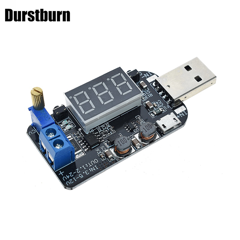 USB Điều chỉnh DC-DC Bước lên / xuống Mô-đun cấp nguồn Boost Buck Mô-đun chuyển đổi 5V sang 3.3V 9V 12V 18V 24V Bộ điều chỉnh điện áp DC-DC 3W Có thể điều chỉnh USB Step Up Down Mô-đun cấp nguồn Buck Boost Bộ chuyển đổi điện áp 5V sang 3.3V 9V Mô-đun điều