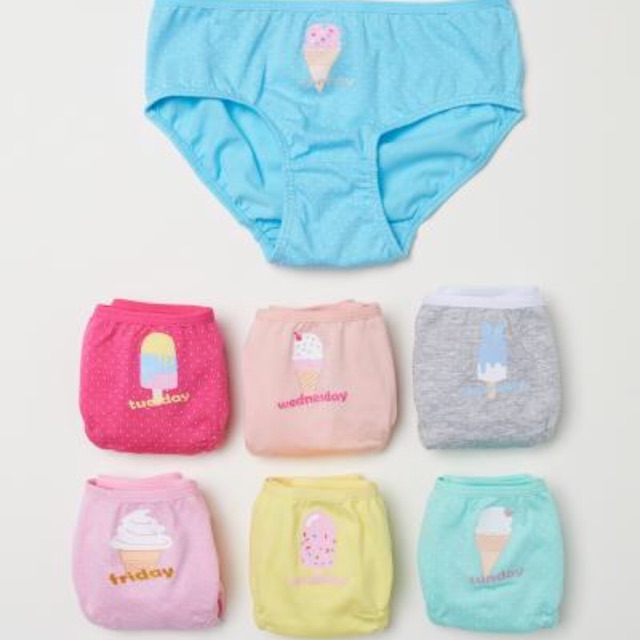 Sét quần chip 7 cái hm auth cho bé gái , Sét quần chip 7 cái hm auth cho bé gái , Sét quần chip 7 cá