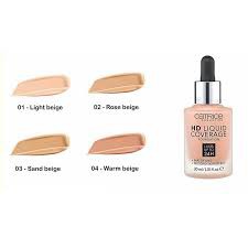 Kem Nền CATRICE HD LIQUID COVERAGE FOUNDATION Tone 010 Và 020