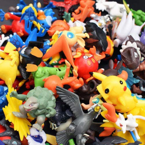 144 Pcs Pokemon Mini Figures Lot Pikachu Cake Topper Party Toys Gift
