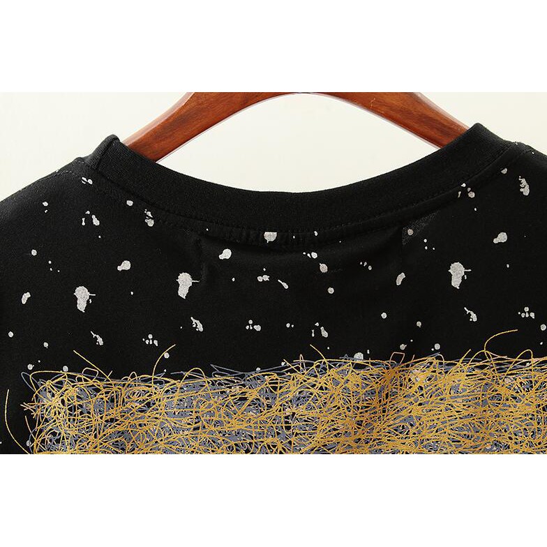 Áo Thun Cotton Họa Tiết Thời Trang Đường Phố Unisex Off5463