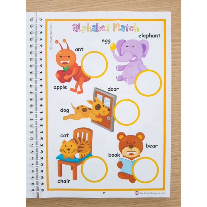 Học liệu Busy book - tặng keo và kéo