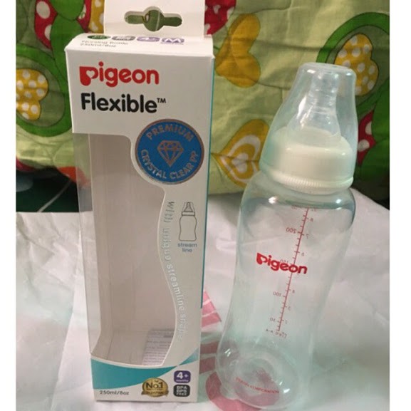 Bình sữa Pigeon Streamline cổ hẹp 50ml - 150ml - 250ml (mẫu mới)