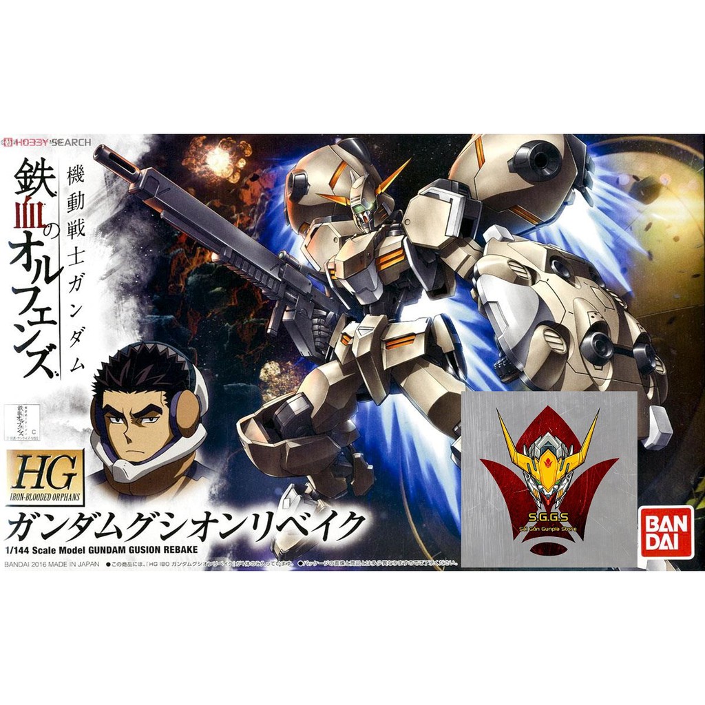 Gundam Bandai Hg Gusion Rebake 1/144 Hgibo Iron Blooded Orphans Đồ Chơi Mô Hình Lắp Ráp Anime Nhật