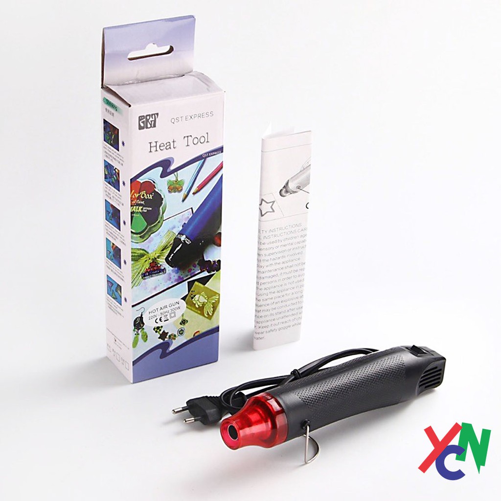 Máy Thổi Khí Nóng Máy Khò Nhiệt Mini  Cầm Tay 200°C 300W 220V Để Khò Màng Co, Tem Cao Su, Bột Hàn...
