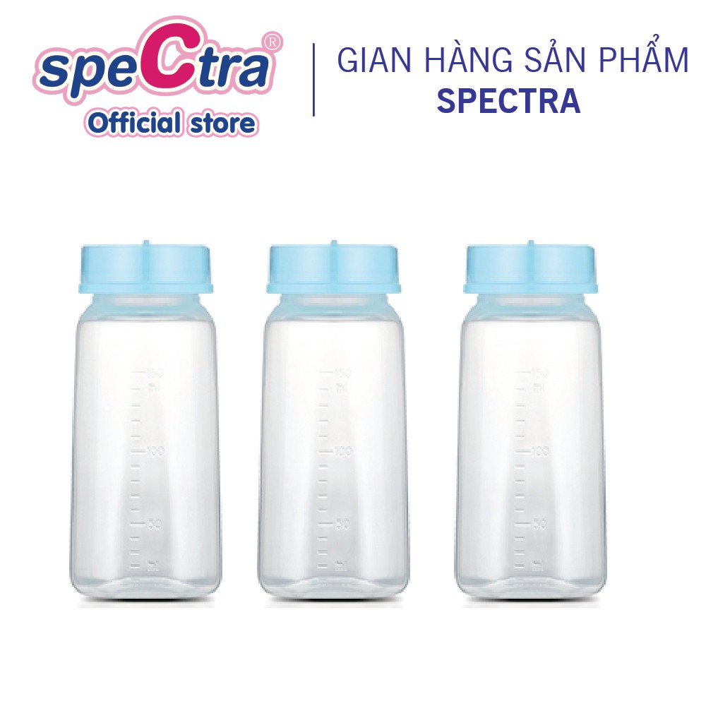 [Mã FMCGMALL -8% đơn 250K] Bộ Ba Bình Sữa PP Cổ Hẹp Spectra 150ml HÀN QUỐC