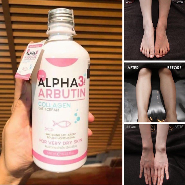 Sữa Tắm Trắng Da Dưỡng Ẩm Alpha Arbutin 350ml - Kem tắm dưỡng trắng da Alpha Arbutin
