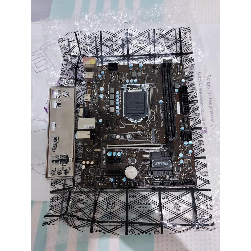 Mainboard B250 , B250m Pro VH , đã mod bios chạy i3 9100F mã SRF7W, i3 8100,  main máy tính