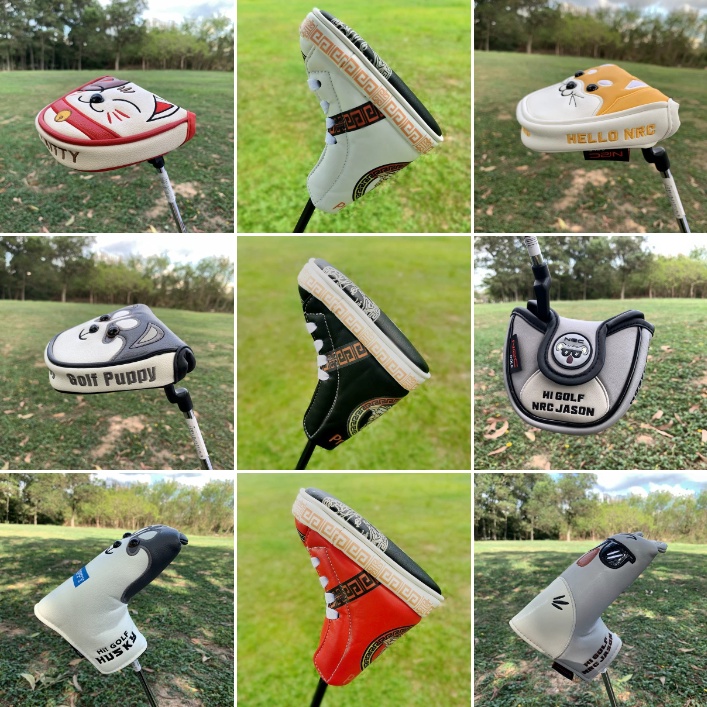 Golf Club cover Golf putter cover cho Golf Blade putter Golf Mallet putter Da PU Golf head cover Gol