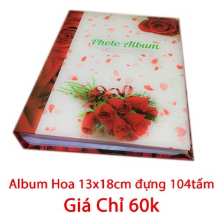 Album Hoa 13x18cm Đựng 104 tấm Giá Chỉ 60k