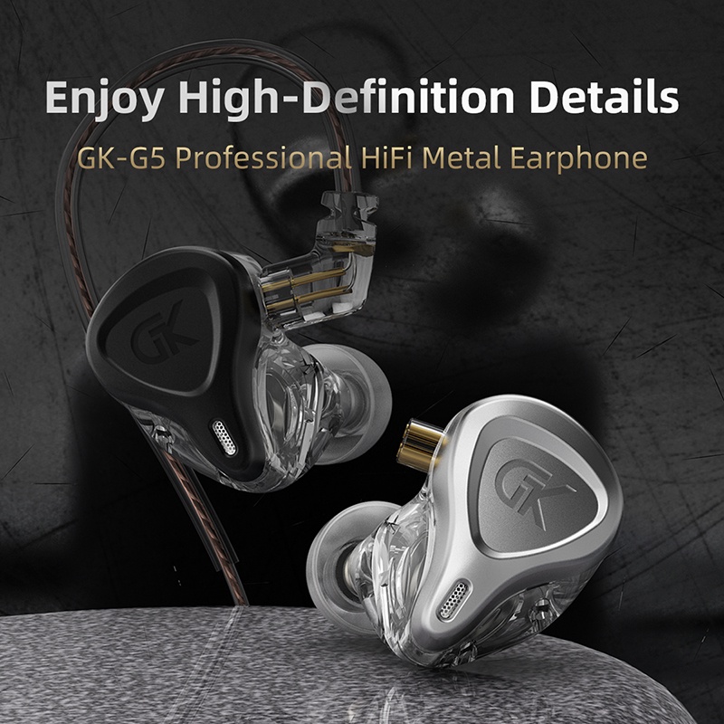 Tai Nghe Nhét Tai FAAEAL GK G5 Âm Thanh HiFi 1DD Chất Lượng Cao