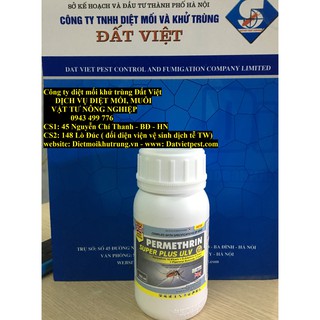 thuốc dệt côn trùng nhập khẩu Permethrin Plus chai 250 ml
