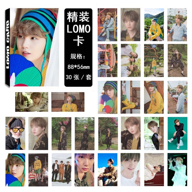 Lomo BTS SUMMER PACKAGE 2019 (ảnh hộp giấy BTS 30 tấm)