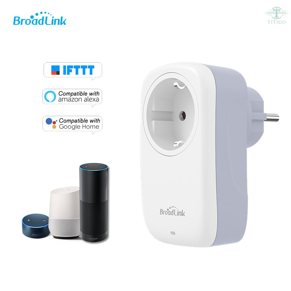 GOOGLE Ổ Cắm Wifi Thông Minh Broadlink Sp4L-Eu Type-E 16a Điều Khiển Bằng Giọng Nói