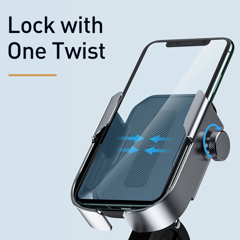 Giá đỡ điện thoại xe máy Baseus Hỗ trợ Moto Xe đạp Chế độ xem phía sau Gương tay lái Giá đỡ xe tay ga Giá đỡ xe máy