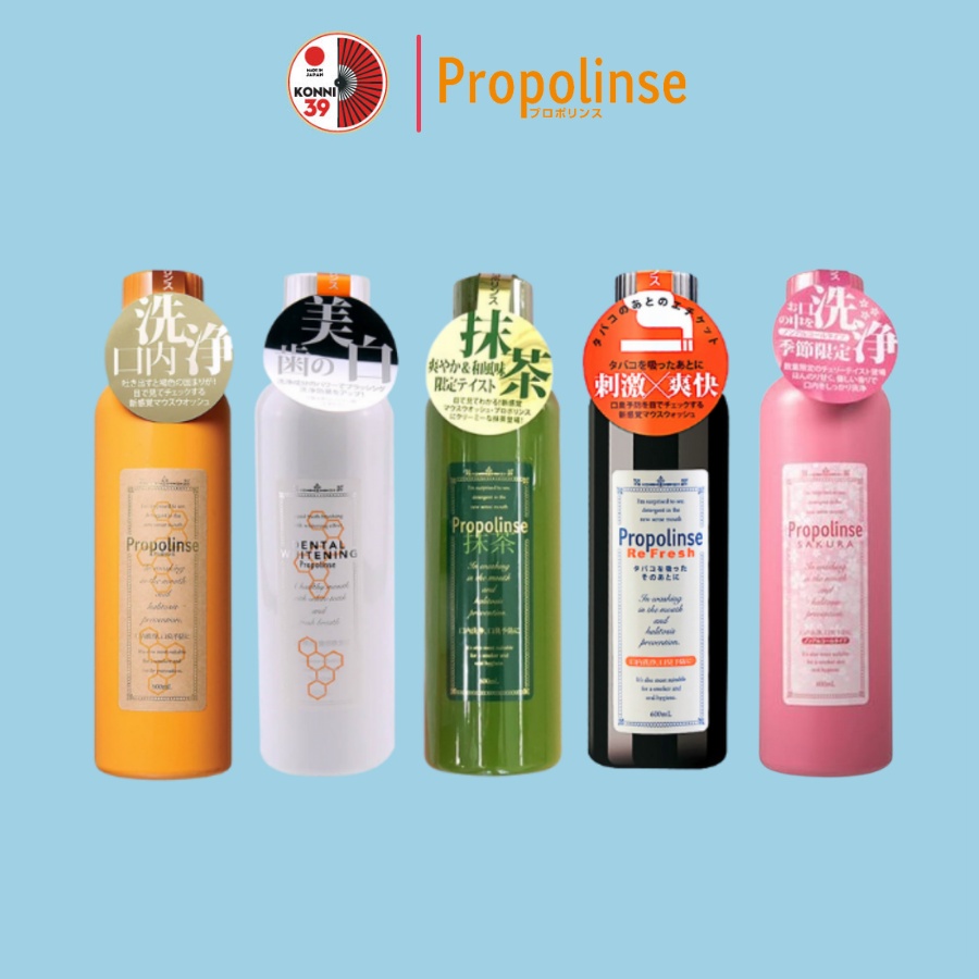 Nước súc miệng Propolinse Nhật Bản giúp làm sạch và giảm mảng bám 600ml - Konni39