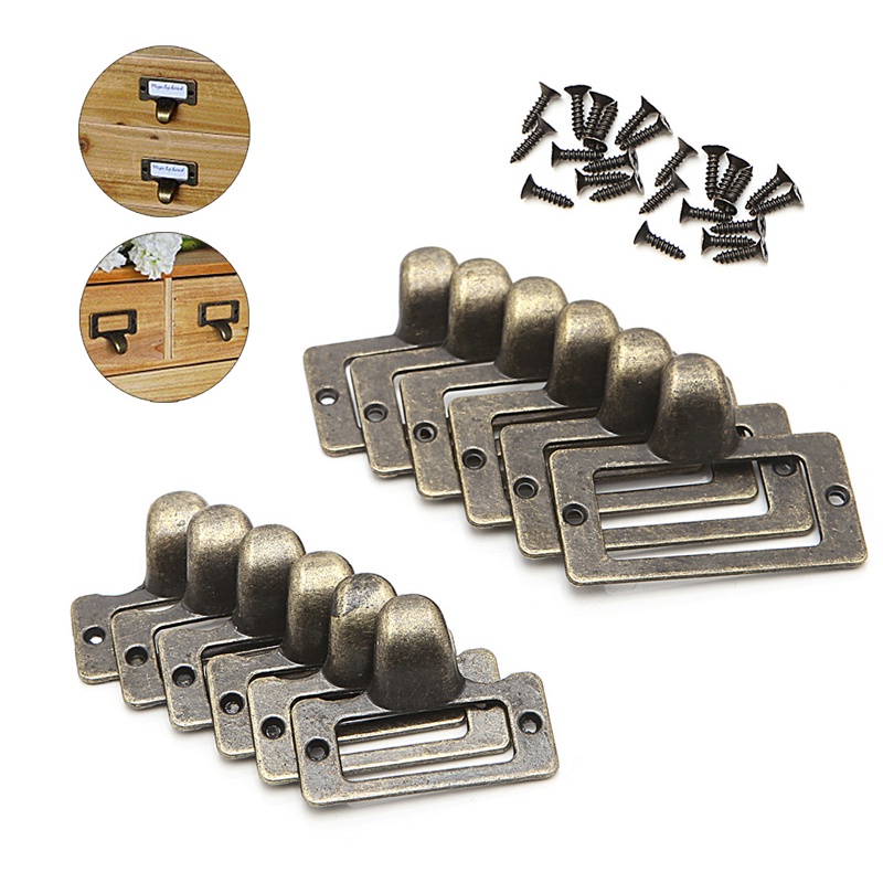 Set 6 Tay Nắm Ngăn Kéo Tủ Bằng Đồng Thau Cao Cấp