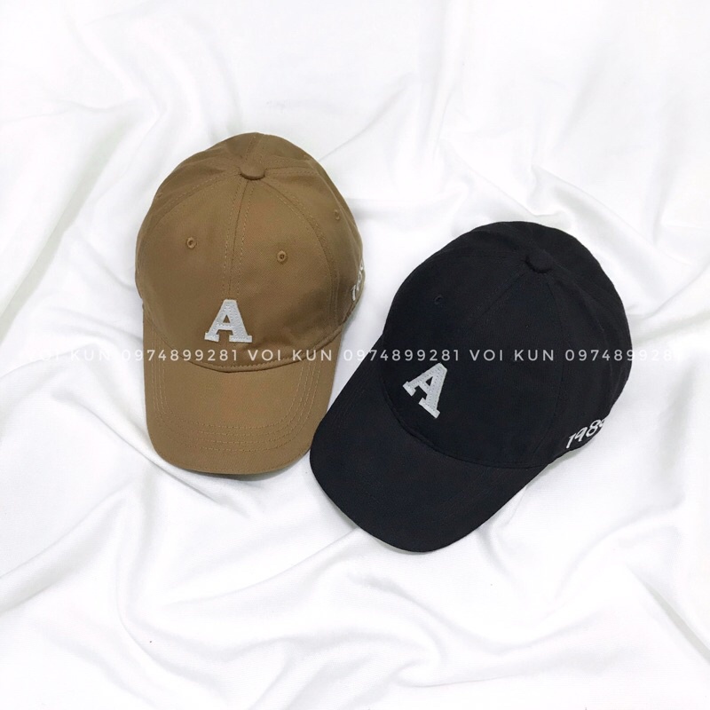 M9- Mũ lưỡi trai trẻ em chữ A, nón cho bé trai bé gái cá tính từ 2 - 6 tuổi