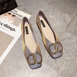 Order Giày big size nữ búp bê size 40 - 44 mũi vuông đế bệt