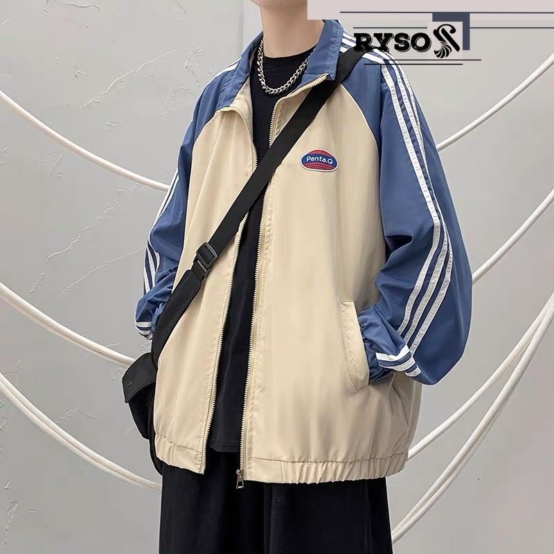 Áo khoác dù dáng bóng chày form rộng unisex phong cách năng động