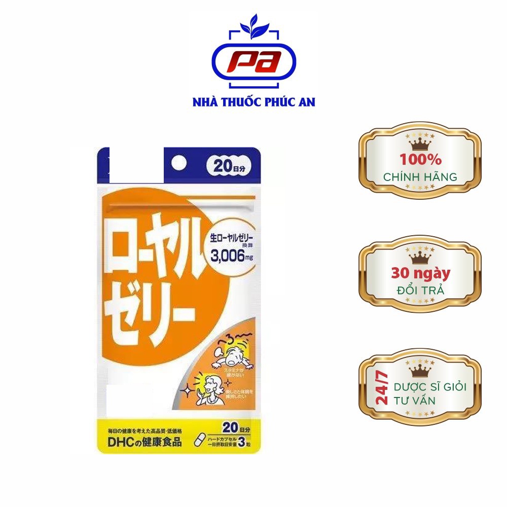 Viên Uống Làm Đẹp Da, Hỗ Trợ Tim Mạch, Nội Tiết Tố Nữ Sữa Ong Chúa Nhật Bản 20 Ngày