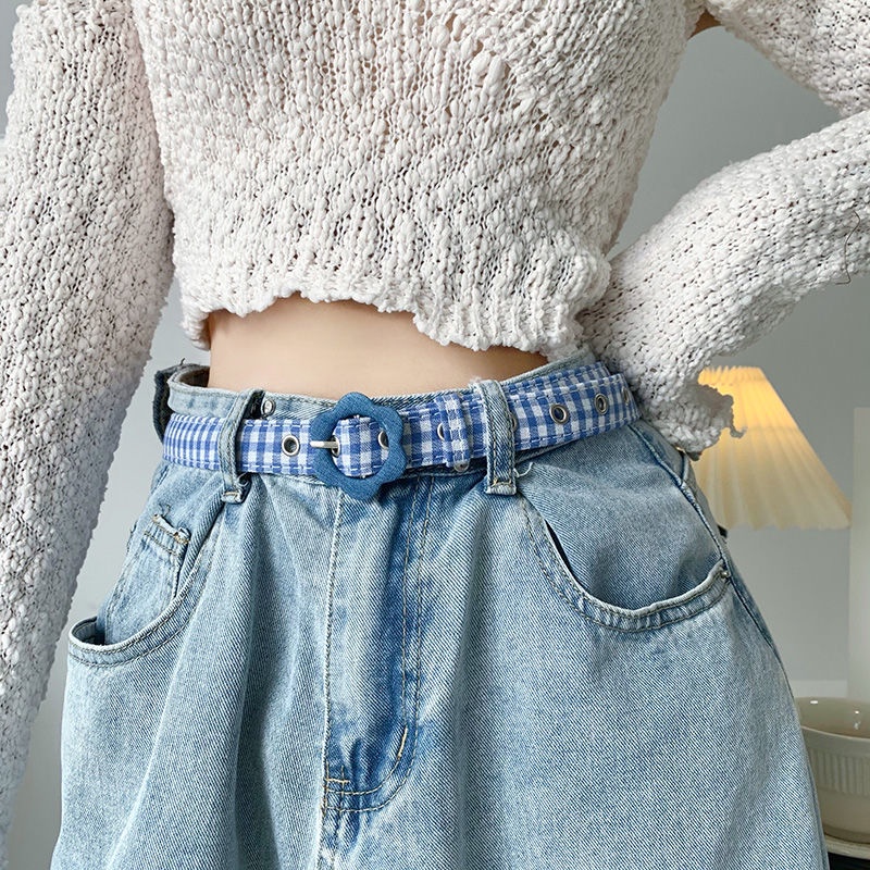 Thắt Lưng Jean Jiashucheng Họa Tiết Hoa Độc Đáo Thời Trang Cao Cấp Dễ Phối Đồ Cho Nữ