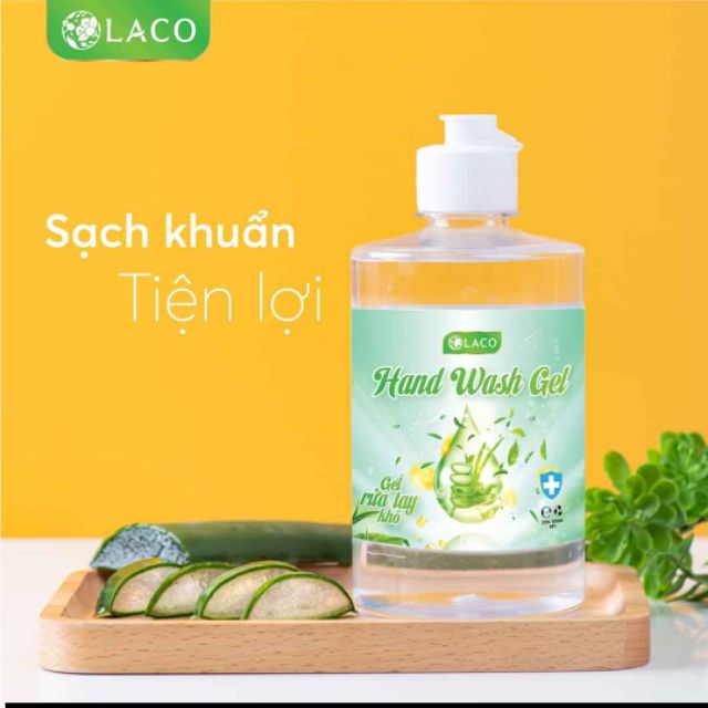 NƯỚC RỬA TAY KHÔ LACO 500ML