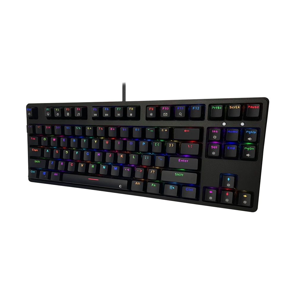 Bàn phím cơ gaming E-dra EK387L RGB I Huano switch I USB Type C I version 2022 - Hàng chính hãng