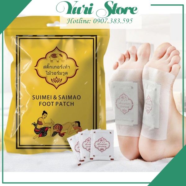 2 Miếng Dán Chân Thải Độc Detox Lanna Foot Patch