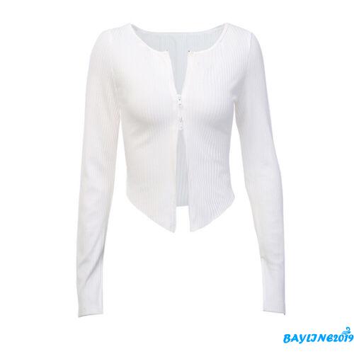 Áo Croptop Tay Dài Thiết Kế Hợp Thời Trang Cho Nữ