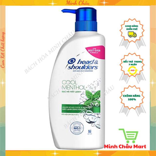 Dầu Gội Head &amp; Shoulders Bạc Hà Mát Lạnh/ Hương Chanh Tươi Mát 655g