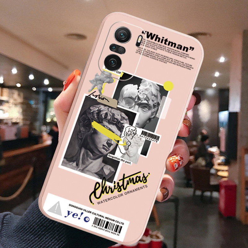 Ốp Điện Thoại Cạnh Vuông In Hình Tượng David Cho Xiaomi Redmi Note 10 Pro 9S 9A POCO X3 NFC M3 Pro 5G