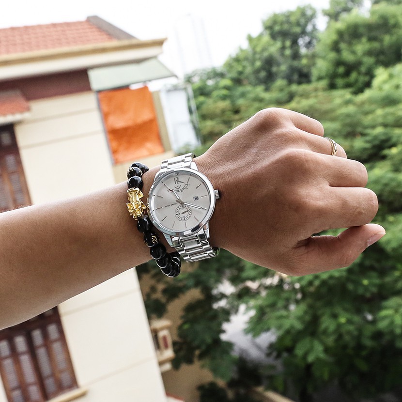 [Tặng vòng tay] Đồng hồ nam NIBOSI NI2318.05 chính hãng dây thép không gỉ cao cấp | BigBuy360 - bigbuy360.vn