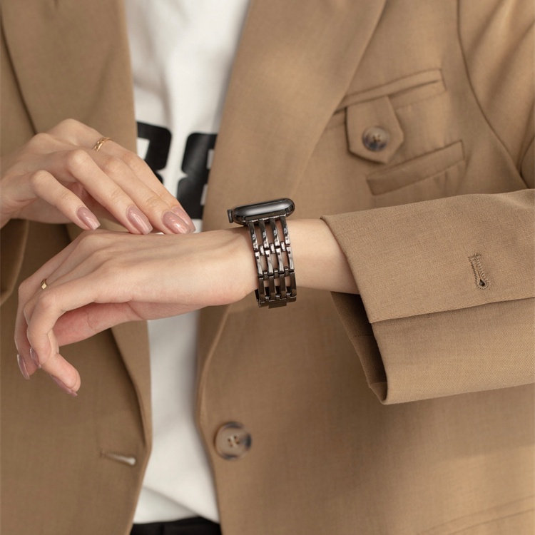 Dây Đeo Đồng Hồ Bằng Kim Loại 41mm 45mm 38mm 42mm 44mm 40mm Dành Cho iWatch serise 8 7 6 5 4 3 2 SE