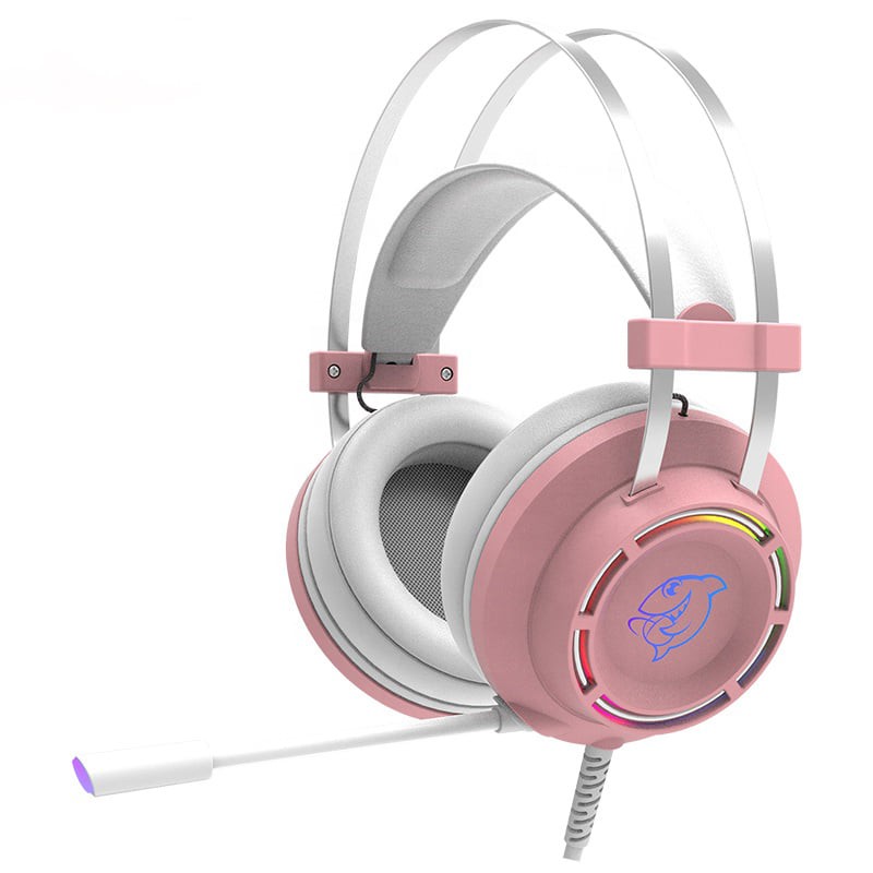 Tai nghe gaming AJAZZ DHG160 RGB ( Black/ Pink/ Orange) | BigBuy360 - bigbuy360.vn