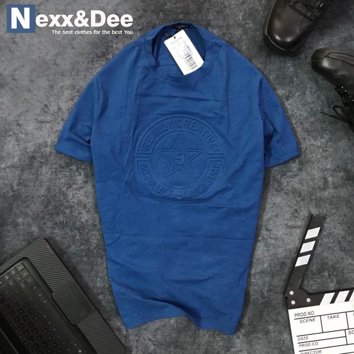 Áo thun nam cổ tròn ngắn tay Nexx &amp; Dee thể thao vải cotton tập gym chạy bộ NS02