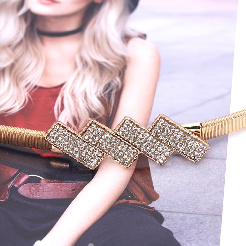 Dây Thắt Lưng Hai Vòng Nhẫn Mỏng Phong Cách Vintage Thanh Lịch Cho Nữ