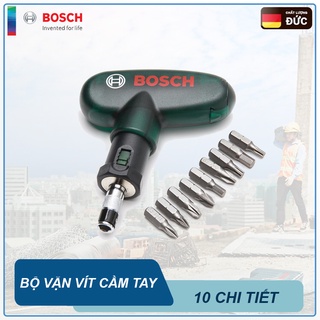 Bộ mũi vặn vít cầm tay 10 chi tiết bosch 2607019510 new