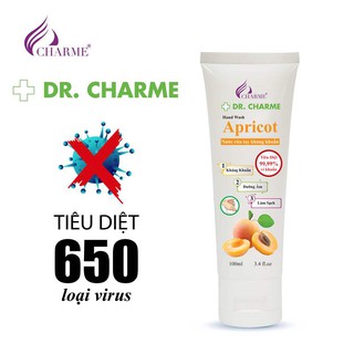 Nước Rửa Tay Kháng Khuẩn DR. CHARM.E Apricot với khả năng sát khuẩn 99.99% cùng tính năng dưỡng ẩm và làm mềm da