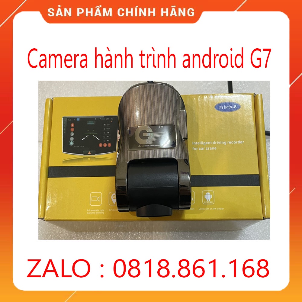 Camera Hành Trình Ô Tô Chính Hãng G7 , Full HD 1080p, Tích Hợp Màn Hình Android - Cổng USB